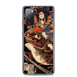 'Tenjiku Tokubei Riding His Fire Toad' by Kuniyoshi, ca. 1828 - Samsung Phone Case