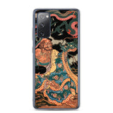 'The Sage Nagasaina Sonja Summoning A Dragon From A Bowl' by Kuniyoshi, 1836 - Samsung Phone Case