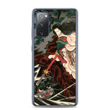 'Princess Kamigashi Attacking An Earth Spider' by Kuniyoshi, 1855 - Samsung Phone Case