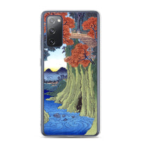 'Kai: Monkey Bridge' by Hiroshige, 1853 - Samsung Phone Case