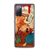 'Oda Nobunaga in Flames at Honno-ji Temple' by Yoshitoshi, 1876 - Samsung Phone Case