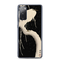 Samsung Phone Case 'White Egret On A Snowy Branch' by Ohara Koson, ca. 1930