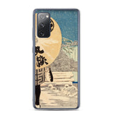 'Timberyard At Fukagawa' by Kobayashi Kiyochika, 1884 Samsung Phone Case