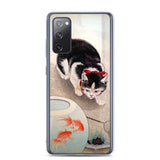 'Cat And Goldfish' by Ohara Koson, 1931 Samsung Phone Case