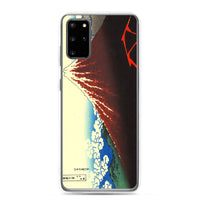 'Storm Beneath the Summit' by Hokusai, ca. 1830 - Samsung Phone Case