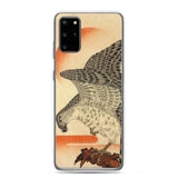 'Hawk And Nestlings In A Pine Tree' (Top Half) by Kuniyoshi, ca. 1840s - Samsung Phone Case