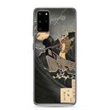 'Benkei Calming The Waves At Daimotsu Bay' by Yoshitoshi, ca. 1885 - Samsung Phone Case