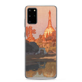 'The Golden Pagoda in Rangoon' by Yoshida Hiroshi, 1931 - Samsung Phone Case