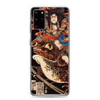 'Tenjiku Tokubei Riding His Fire Toad' by Kuniyoshi, ca. 1828 - Samsung Phone Case