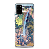 'Roben Waterfall at Mount Oyama in Sagami Province' by Hokusai, ca. 1832 - Samsung Phone Case