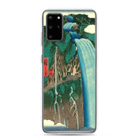 'Shimotsuke: Urami Waterfall on Mount Nikko' by Hiroshige, 1853 - Samsung Phone Case