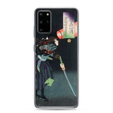 'Kurahashi Densuke Kiyohara no Takeyuki Flashing A Lantern' by Yoshitoshi, 1868 - Samsung Phone Case