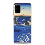 'Awa: Rough Seas At Naruto' by Hiroshige, 1855 - Samsung Phone Case