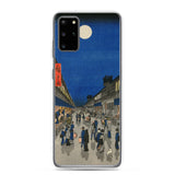 'Night View of Saruwaka Town' by Hiroshige, 1856 - Samsung Phone Case