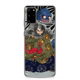 'The Black Cloud Prince Attacked By A Giant Spider' by Yoshitoshi, 1867 - Samsung Phone Case