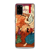 'Oda Nobunaga in Flames at Honno-ji Temple' by Yoshitoshi, 1876 - Samsung Phone Case