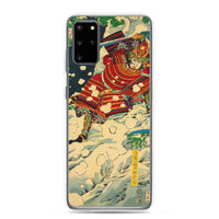 'Snow At Yoshino' by Yoshitoshi, 1867 - Samsung Phone Case