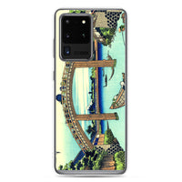 'Under Mannen Bridge at Fukagawa' by Hokusai, ca. 1830 - Samsung Phone Case