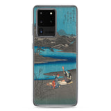 'Washerwomen in Settsu' by Hiroshige, 1857 - Samsung Phone Case