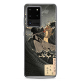 'Benkei Calming The Waves At Daimotsu Bay' by Yoshitoshi, ca. 1885 - Samsung Phone Case