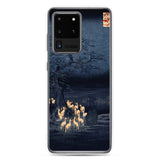 'Foxfires On New Year's Eve At The Enoki Tree' by Hiroshige, 1857 - Samsung Phone Case