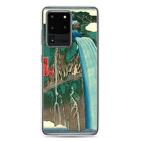 'Shimotsuke: Urami Waterfall on Mount Nikko' by Hiroshige, 1853 - Samsung Phone Case