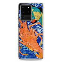 'Phoenix and Lobster' by Kuniyoshi, 1837 - Samsung Phone Case