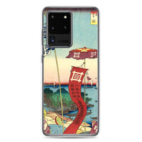 'Kanasugi Bridge and Shibaura' by Hiroshige, 1857 - Samsung Phone Case