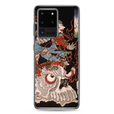 'Samurai Riding A Skull' by Yoshitoshi, 1864 - Samsung Phone Case