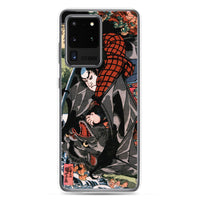 'Miyamoto Musashi Killing A Monster Bat' by Kuniyoshi, ca. 1830 - Samsung Phone Case