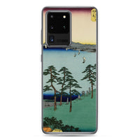 'Oiso: Saigyo's Hermitage at Shigitatsu Marsh' by Hiroshige, 1855 - Samsung Phone Case