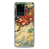 'Snow At Yoshino' by Yoshitoshi, 1867 - Samsung Phone Case