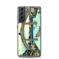 'Under Mannen Bridge at Fukagawa' by Hokusai, ca. 1830 - Samsung Phone Case