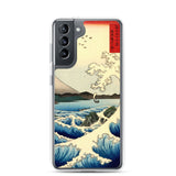 'The Sea at Satta, Suruga' Province' by Hiroshige, 1858 - Samsung Phone Case