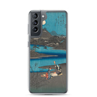 'Washerwomen in Settsu' by Hiroshige, 1857 - Samsung Phone Case