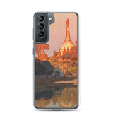 'The Golden Pagoda in Rangoon' by Yoshida Hiroshi, 1931 - Samsung Phone Case