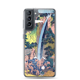 'Roben Waterfall at Mount Oyama in Sagami Province' by Hokusai, ca. 1832 - Samsung Phone Case