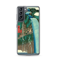 'Shimotsuke: Urami Waterfall on Mount Nikko' by Hiroshige, 1853 - Samsung Phone Case