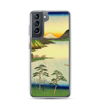 'Lake Suwa, Shinano Province' by Hiroshige, 1858 - Samsung Phone Case