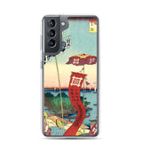 'Kanasugi Bridge and Shibaura' by Hiroshige, 1857 - Samsung Phone Case