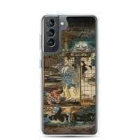 'Shozo Hayashiya's Ghost Stories: The Hundred Tales Of A Haunted House' by Kuniyoshi, ca. 1840 - Samsung Phone Case