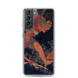 'Kobo Daishi Wards Off A Demon By Reciting The Tantra' by Hokusai, ca. 1840s - Samsung Phone Case