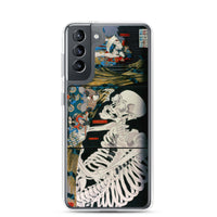 'Takiyasha the Witch and the Skeleton Spectre' (Combined Triptych) by Kuniyoshi, ca. 1844 - Samsung Phone Case