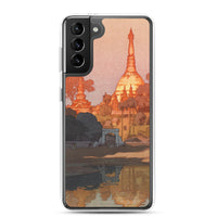 'The Golden Pagoda in Rangoon' by Yoshida Hiroshi, 1931 - Samsung Phone Case