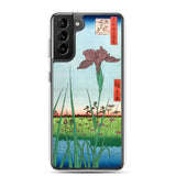 'Horikiri Iris Garden' by Hiroshige, 1857 - Samsung Phone Case