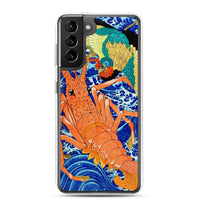 'Phoenix and Lobster' by Kuniyoshi, 1837 - Samsung Phone Case