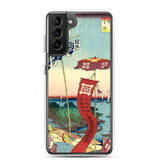 'Kanasugi Bridge and Shibaura' by Hiroshige, 1857 - Samsung Phone Case