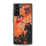 'Kamitsukeno Yatsunada Attacking Saohime's Castle' by Yoshitoshi, 1880 - Samsung Phone Case