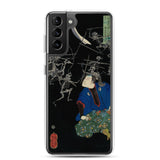 'Taro Mitsukuni Watching Skeletons Battle' by Yoshitoshi, 1865 - Samsung Phone Case