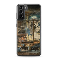 'Shozo Hayashiya's Ghost Stories: The Hundred Tales Of A Haunted House' by Kuniyoshi, ca. 1840 - Samsung Phone Case